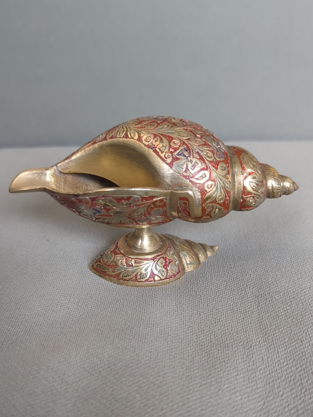 Brass Conch Shell / Shankha Ashtray